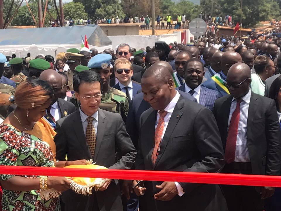 Inauguration du Pont Sapéké à Bangui